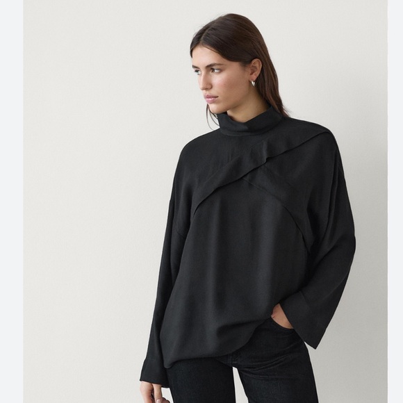 Massimo Dutti Tops - Massimo Dutti Black Blouse